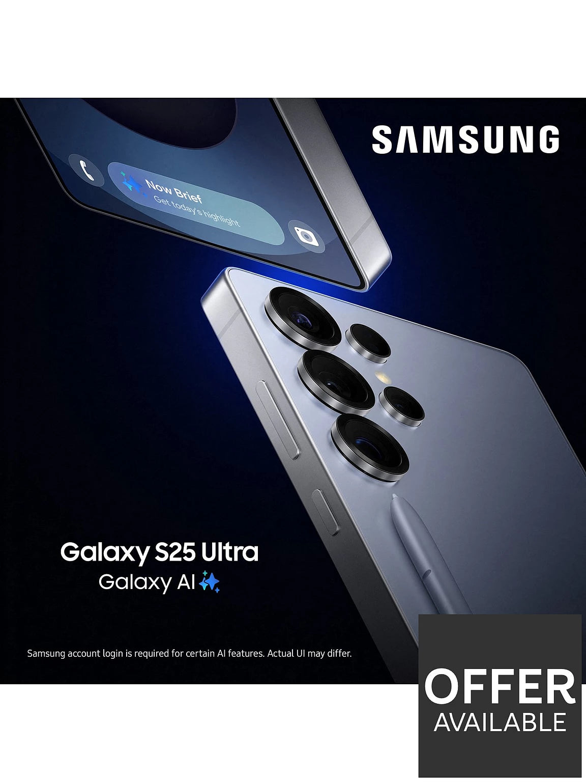 Samsung Galaxy S25 Ultra 5G, with Galaxy AI